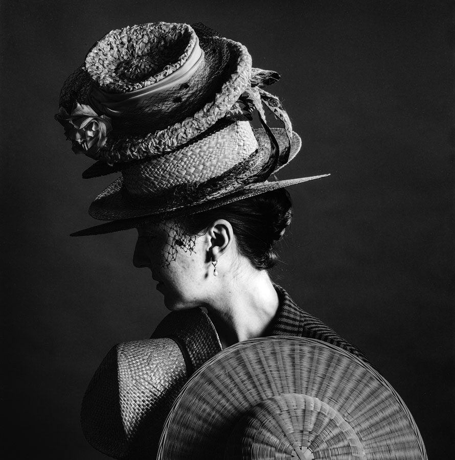 chapeau, modèle, studio