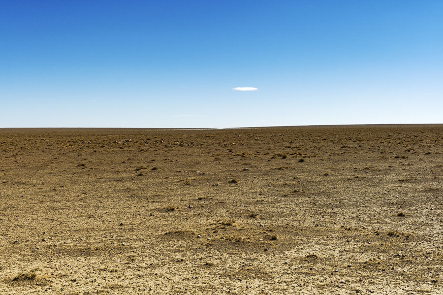 désert, mirage, Hauts plateaux, Maroc Oriental